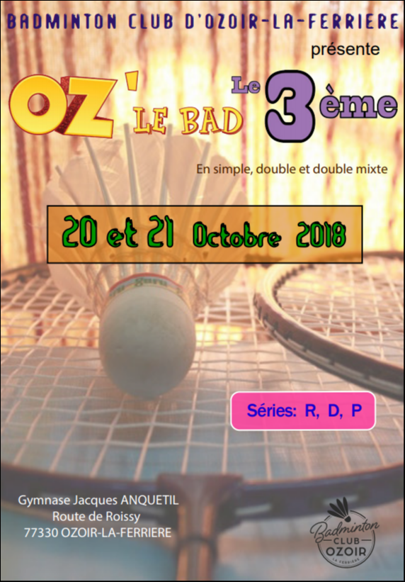 tableau rencontre badminton