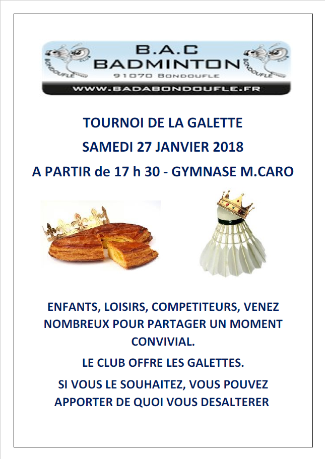 tableau rencontre badminton